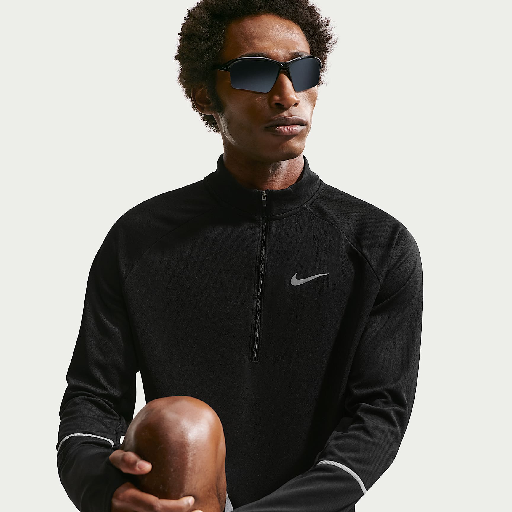 Nike Miler Men's Dri-FIT 1/2-Zip Running Top. Nike LU